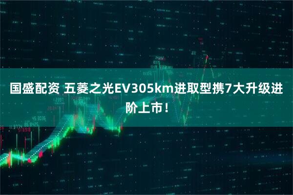 国盛配资 五菱之光EV305km进取型携7大升级进阶上市！